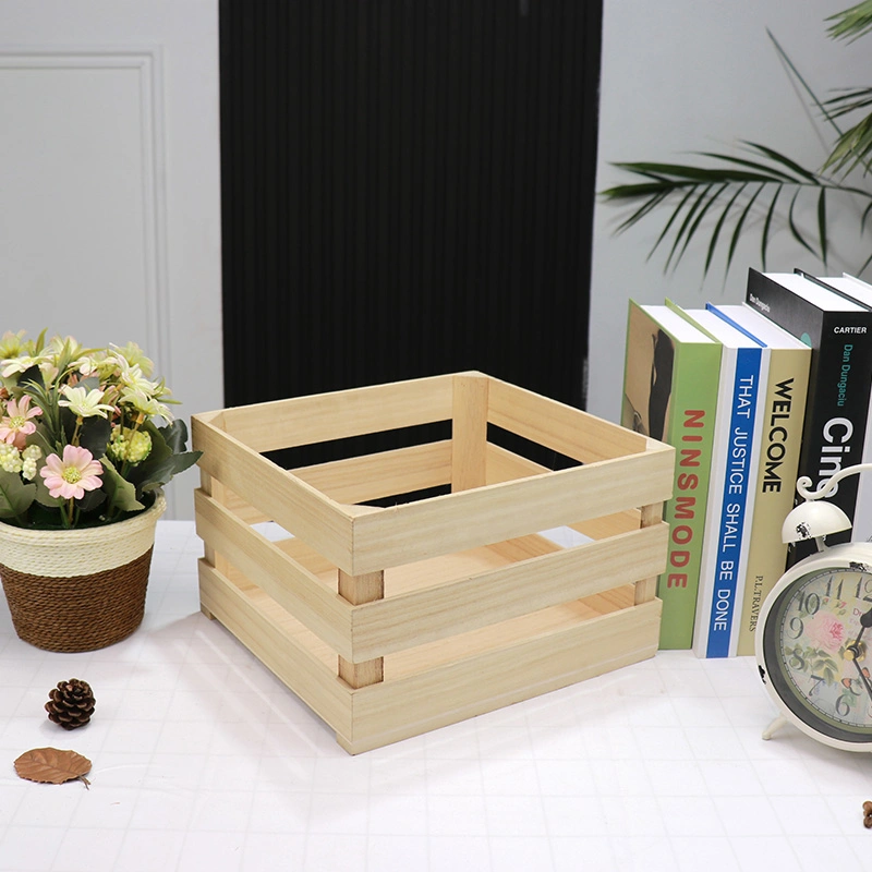 BSCI Light Paulownia Wooden Display Crate